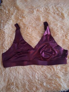 SPANX Metallic Purple Wireless Bra